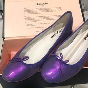 Stunning 🤩 💜 Repetto Amethyst Ballet Flats from Paris France 🇫🇷 sz 40 in box